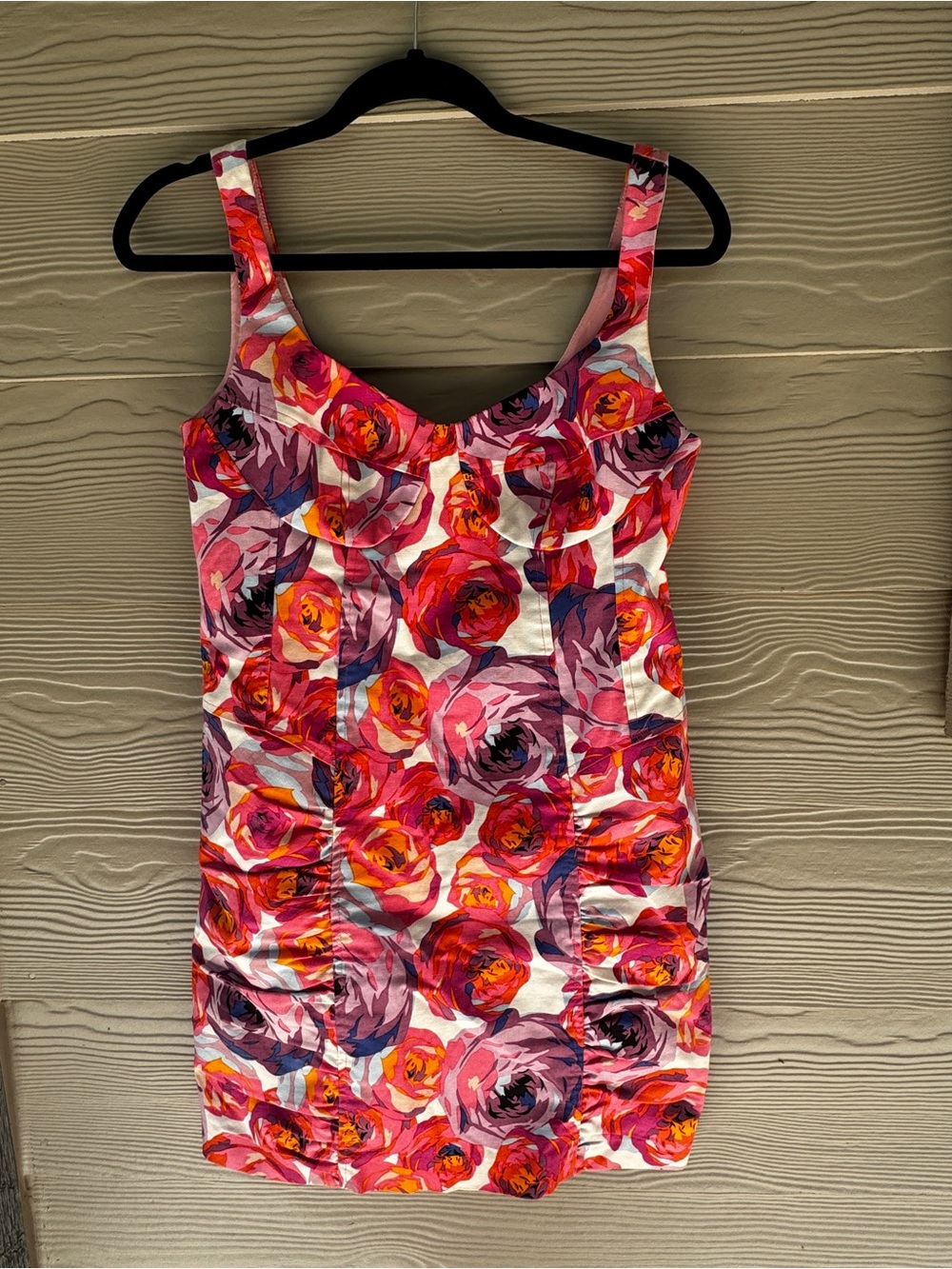 Sweetheart dress Floral Pink Red Sundress